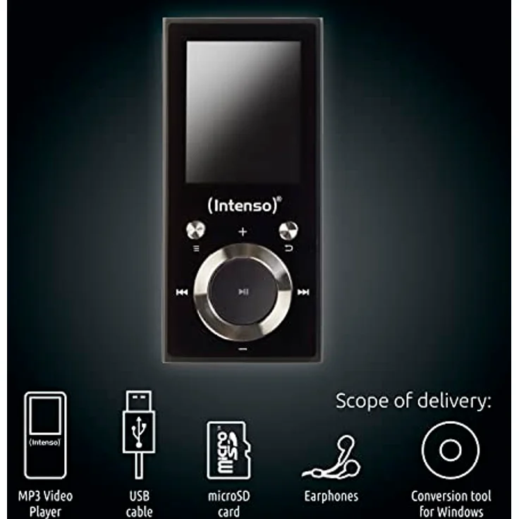 Intenso MP3 Player Video Scooter 1,8 Zoll Bluetooth schwarz – Bild 4