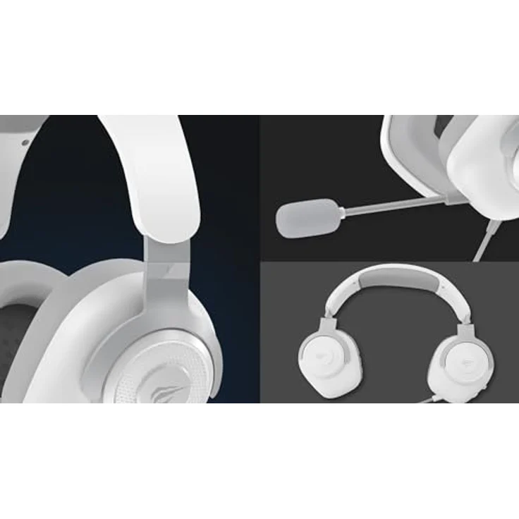 Havit Gaming-Kopfhörer H2230D 3,5 mm (weiß) mit integriertem Mikrofon – Bild 6