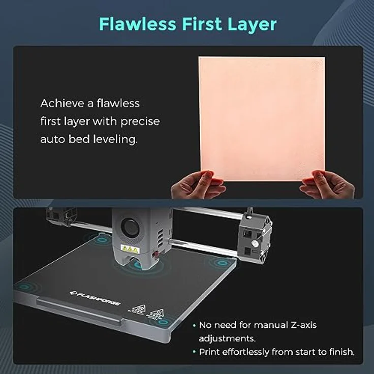 FLASHFORGE Adventurer 5M Pro 3D-Drucker 600mm/s Hochgeschwindigkeit, 1 Klick vollautomatische Nivellierung mit 0.4&0.6mm 280℃ Düsenbündel, Hilfskammerkühlung, geräuschloser Druck und Fernsteuerung – Bild 3