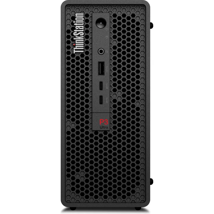 Lenovo ThinkStation P3 Ultra SFF Gen 2, kompakte Workstation mit 512 GB SSD, 32 GB RAM, Schwarz, KI-optimierte Leistung und NVIDIA RTX Grafik