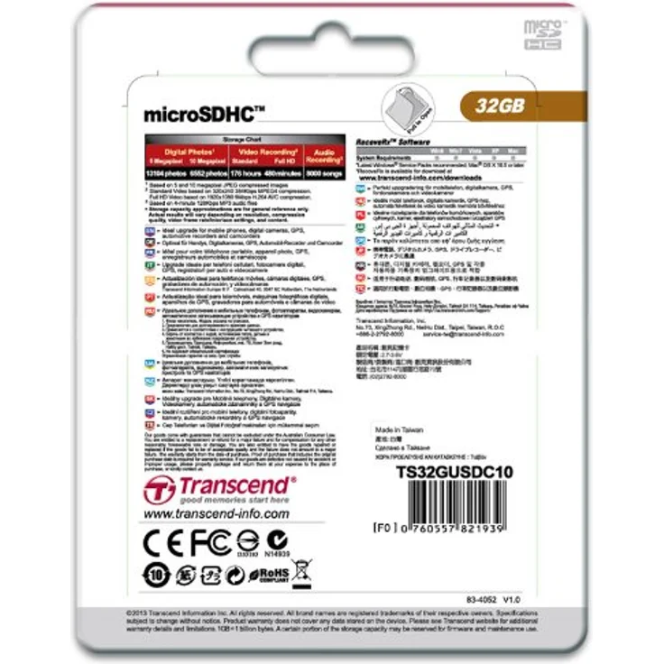 Transcend Extreme-Speed Micro SDHC 32 GB Class 10 Speicherkarte – Bild 4