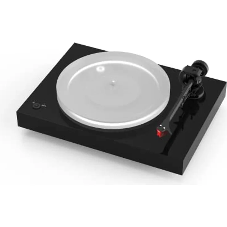 Pro-Ject X2 B, True Balanced Plattenspieler mit elektronischer Geschwindigkeitsumschaltung, Carbon Tonarm und Acrylplattenteller, inkl. Ortofon Quintet Red, Hochglanz Schwarz – Bild 1