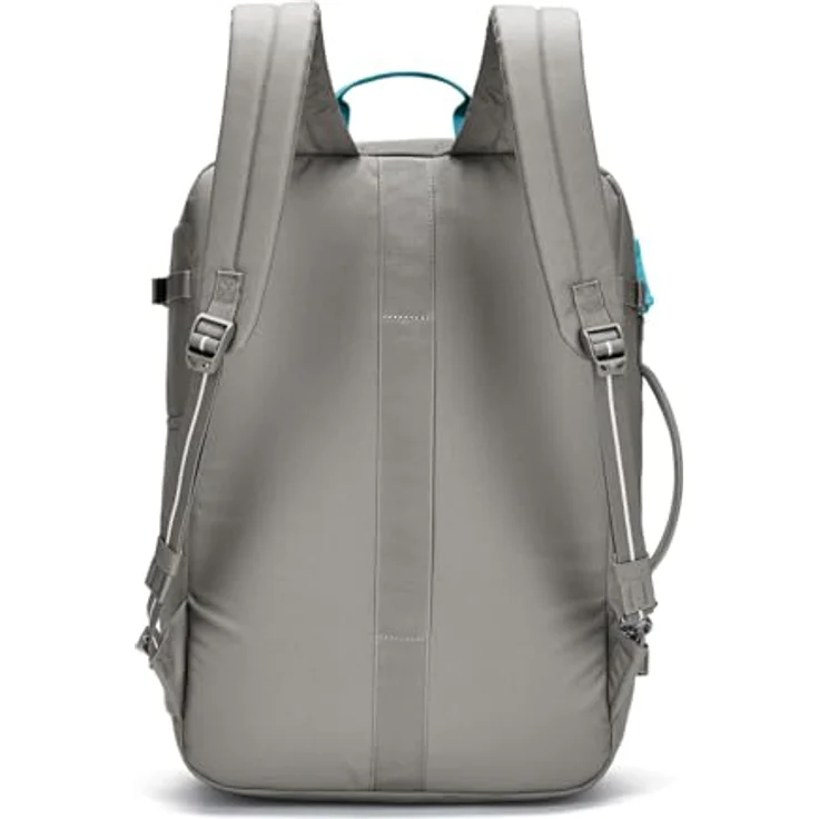 Pacsafe GO 34l, Notebook Rucksack aus recyceltem Polyester mit abschließbarem Hauptfach, Farbe Stone – Bild 2