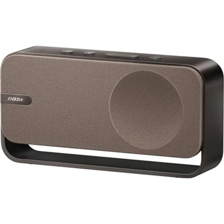 Bose SoundLink Home Lautsprecher, Premium, tragbarer Bluetooth-Regal-Lautsprecher, 9 Stunden Akkulaufzeit, warmes Holz