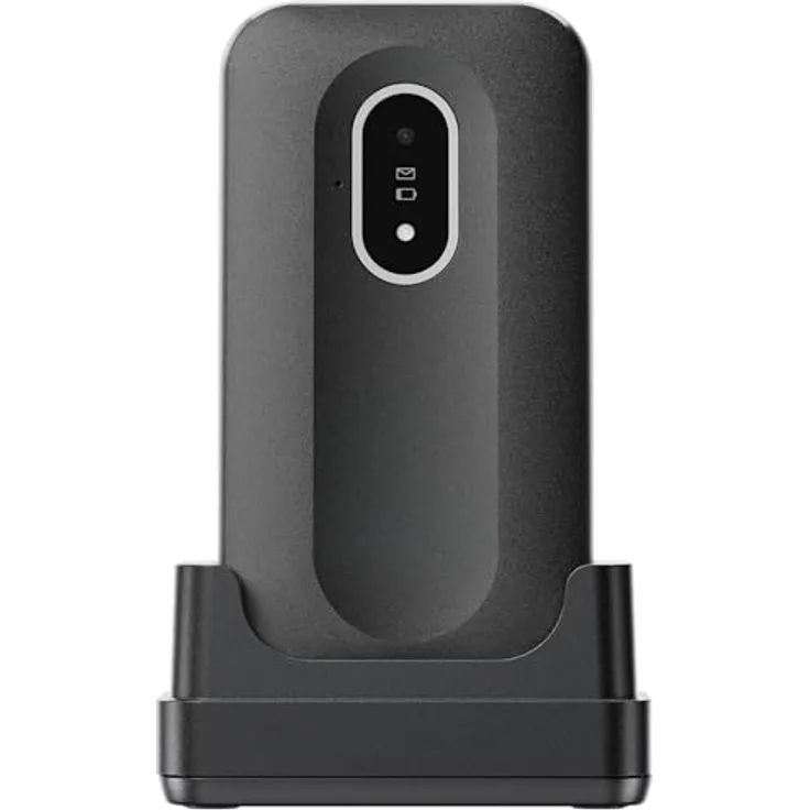 Doro Leva L20 Seniorenhandy, großes Display im Querformat – leistungsstarker HD-Sound – Kamera – Unterstützungstaste mit GPS-Ortung – Basic-Telefon ohne Internet (Schwarz & Weiß)