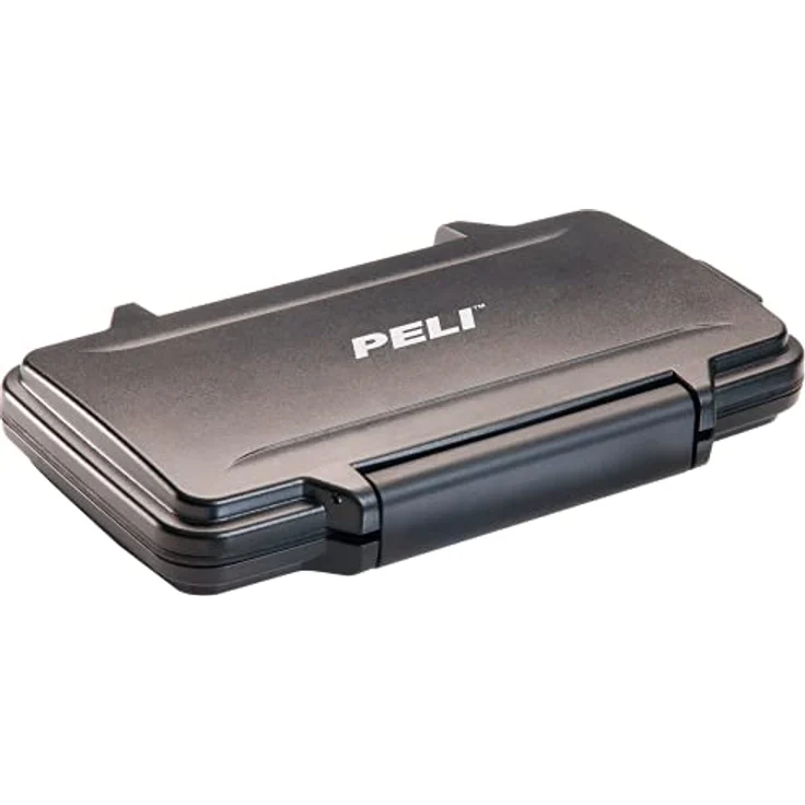 Peli 0965 Speicherkartenbox für CFexpress- und/oder XQD-Karten, Wasser- und staubdicht, 0,1L Fassungsvermögen, Made in USA, stoßdämpfender Einsatz, Farbe: Schwarz, 009650-0100-110E – Bild 1