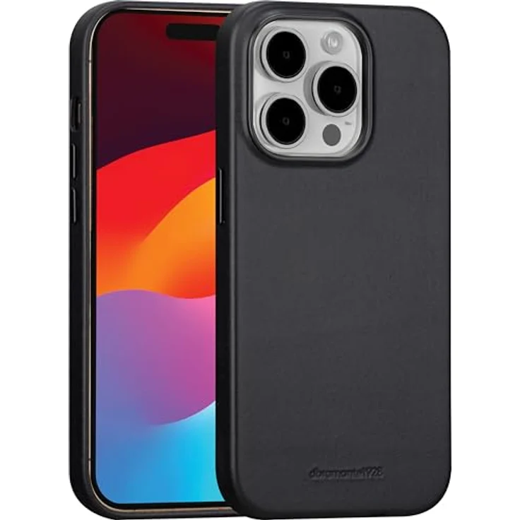 dbramante1928 Roskilde MagSafe Smartphone-Hülle für iPhone 15 Pro Max, schwarzes Leder, kratzfest, 17 cm (6,7 Zoll) – Bild 3