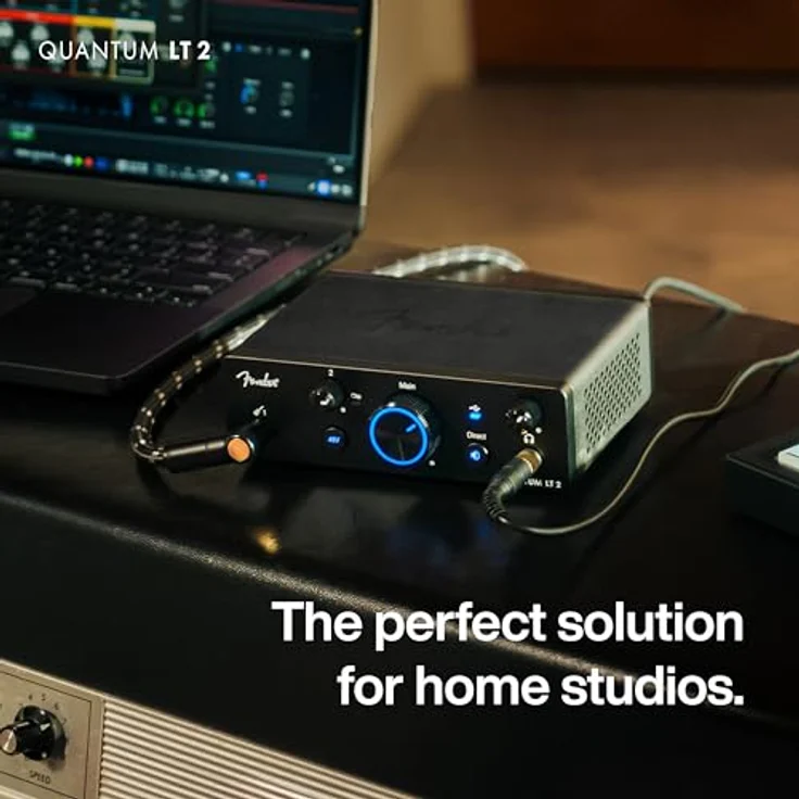 Fender Quantum LT 2, 2x2 USB-C Audio-Schnittstelle mit 24 Bit/192 kHz, MAX-HD Mikrofonvorverstärker und Loopback-Audio für kleine Ensembles und Multi-Source-Aufnahmen – Bild 4