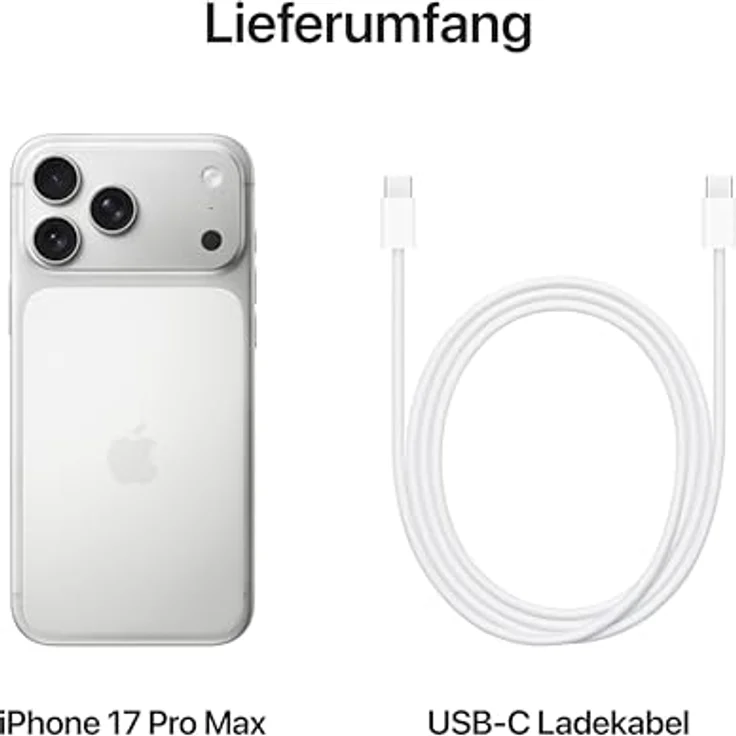 Apple iPhone 17 Pro Max (256 GB, Silver, 6.90", Dual SIM, 5G), Smartphone, Silber – Bild 6