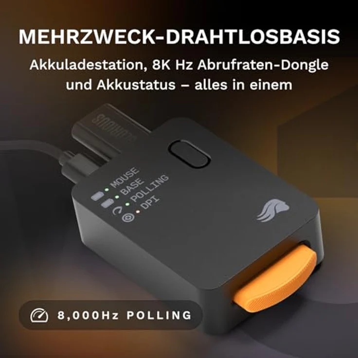 Glorious Model O 3 Wireless, kabellose Gaming-Maus mit 30K DPI-Sensor, 66 g, schwarz – Bild 6
