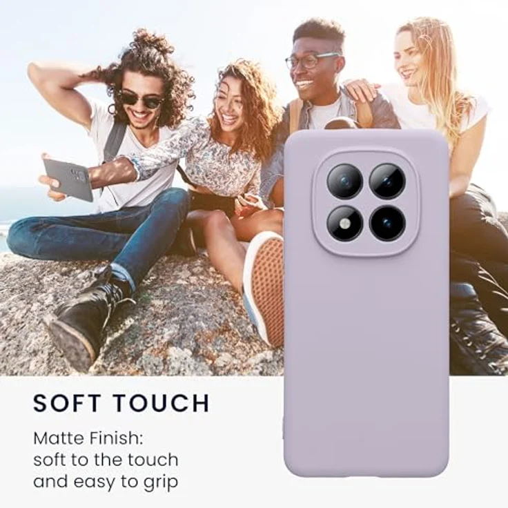 kwmobile Handyhülle kompatibel mit Xiaomi Redmi Note 15 Pro 4G, weiche Silikon Hülle in Lavendel mit rutschfester Oberfläche und präzisen Ausschnitten – Bild 4