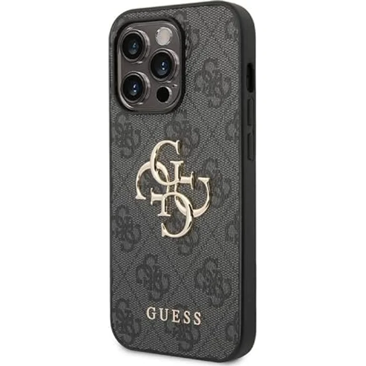 Guess GUHCP14X4GMGGR hülle für iPhone 14 Pro Max 6,7" grau/Grey hardcase 4G Big Metal Logo – Bild 2