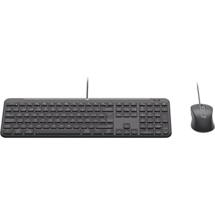 Logitech Signature Slim Wired Combo MK620, Tastatur- und Maus-Set, full size, USB-C, AZERTY, Französisch, Graphite – Bild 5