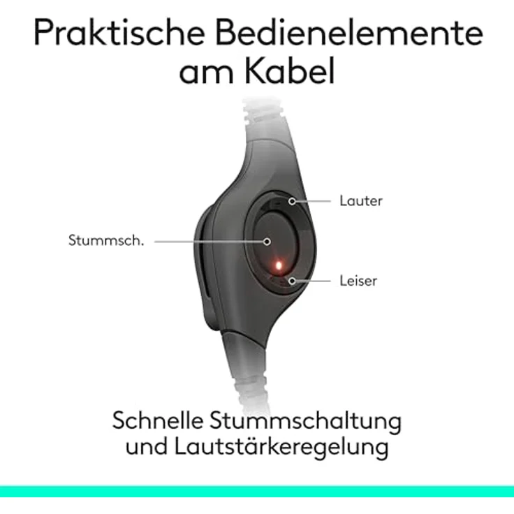 Logitech H390, kabelgebundenes Headset mit Mikrofon und Geräuschunterdrückung, USB-A Anschluss, kompatibel mit Chromebook – SCHWARZ – Bild 4