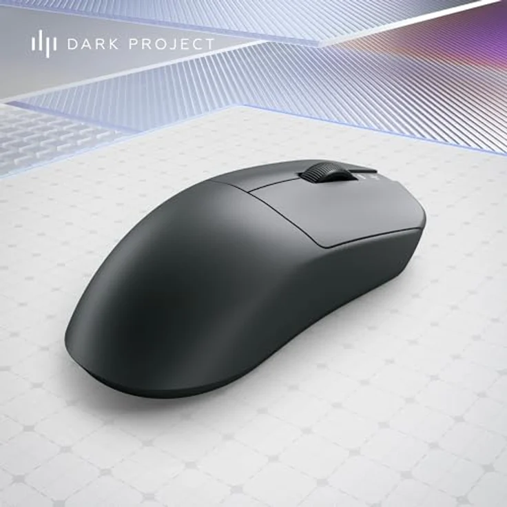 DARK Project Novus SE Gaming Funkmaus – PAW3395 Sensor, 26.000 DPI, 6 Tasten, Huano Switches, USB Nano-Empfänger – Bild 4