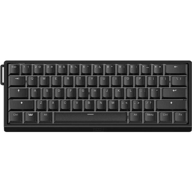 Wooting 60HE v2, Gaming Tastatur (TKL) mit Aluminiumgehäuse, Hall-Effekt Switches, RGB, 60% Layout, Schwarz