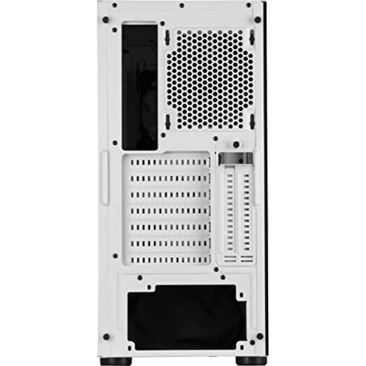 Silverstone SST-FAR1W-G-V2 - FARA R1-V2 Tower ATX Computer Gehäuse, Mesh Front Panel, Seitenteil aus gehärtetem Glas, weiß – Bild 4