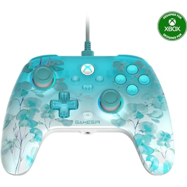 Gamesir G7 Pro, kabelgebundener Gaming Controller für Xbox Series X, floral mit RGB-Beleuchtung, Anti-Drift Analogsticks und erweiterte Mapping-Optionen – Bild 1