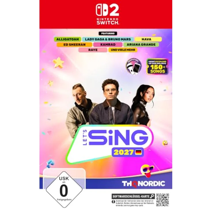 THQ NORDIC GMBH Let's Sing 2027 - mit deutschen Hits, Karaoke-Spiel für 1-4 Spieler, 35 Chart-Hits, Smartphone-kompatibel, Nintendo Switch 2 – Bild 1