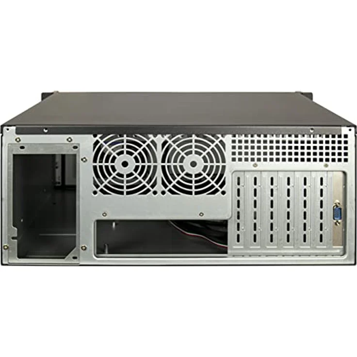 Intertech IPC 4U-4460TFT, 4HE Server mit 8,9" Touch TFT-Monitor, Schwarz, USB 3.0 Anschluss, Staubfilter – Bild 3