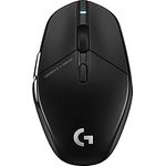 Logitech G303 Shroud Edition kabellose Gaming-Maus – LIGHTSPEED Wireless – HERO 25K – 25.600 DPI – 75 Gramm – 5 Tasten – PC – Schwarz