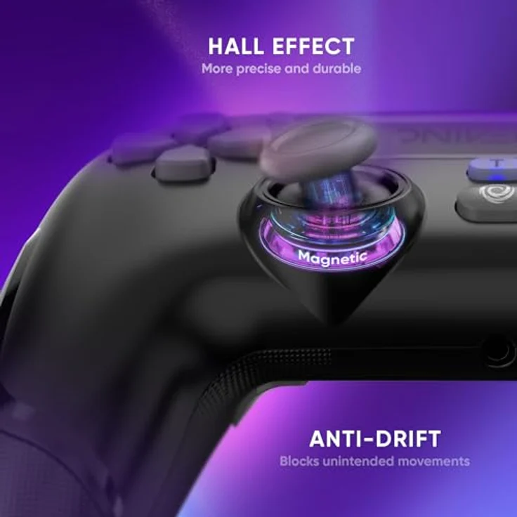Oniverse Revolt V2, Gaming Controller für iOS, PC, PS4 und Android, kabellos, Schwarz – Bild 2