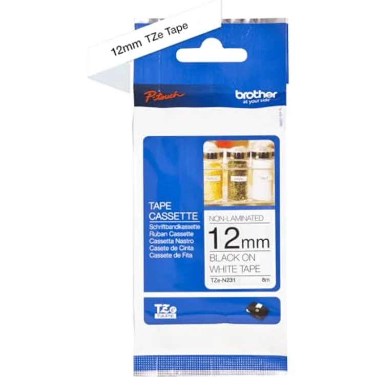 Brother TZE-N231 Druckerzubehör schwarz white original - Preisvergleich – Bild 2