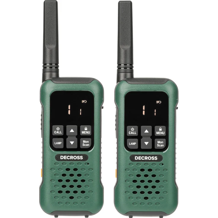 Decross DC93 Twin EU Walkie-Talkie, 10 km Reichweite, IP67 wasserdicht, Grün