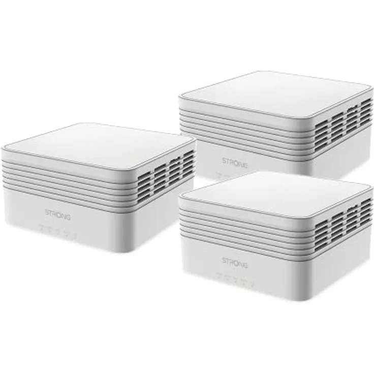 STRONG 3X Atria Wi-Fi Mesh AX3000 ADD-ON – WLAN Verstärker, Flächendeckendes WLAN, Wi-Fi 6 MU-MIMO, für Android und iOS
