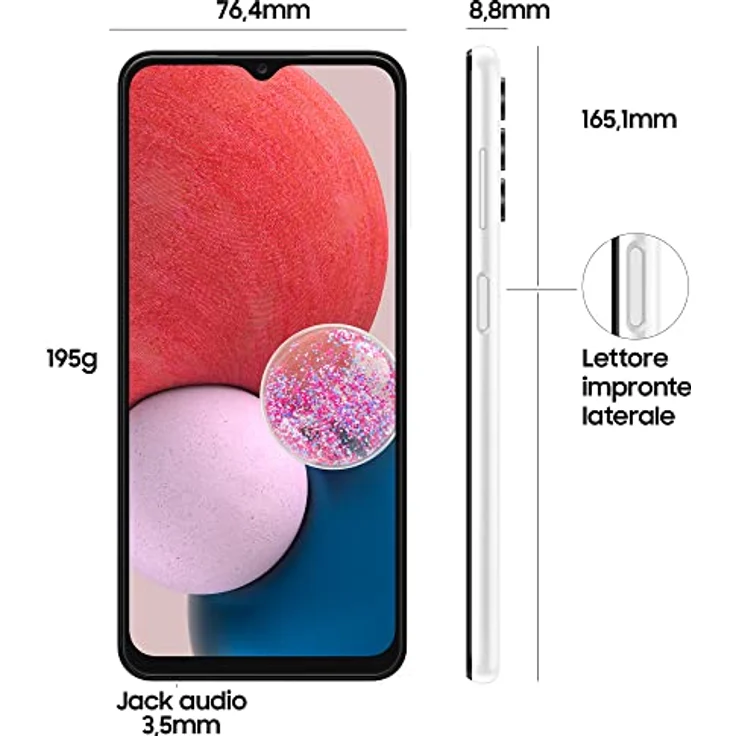 Samsung Galaxy A13 16.8 cm (6.6) Dual SIM Android 12 4G USB Type-C 4 GB 64 GB 5000 mAh White – Bild 2