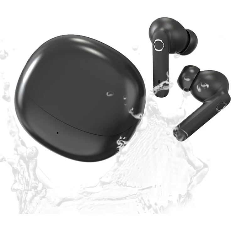Valdus Bluetooth In-Ear Ohrhörer, Kabellose Stereo-Kopfhörer mit Mikrofon, klarer Klang, Ladeetui, schwarzes Design, lange Akkulaufzeit