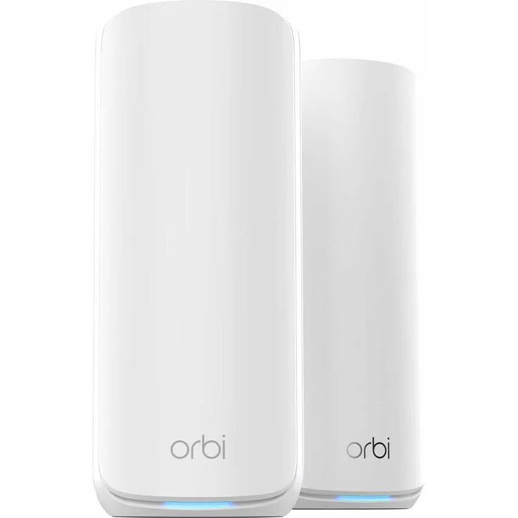 Netgear Orbi 870 Series (RBE872) 2er Set, WiFi 7 Router mit bis zu 21 Gbps, 360° Abdeckung, Weiss