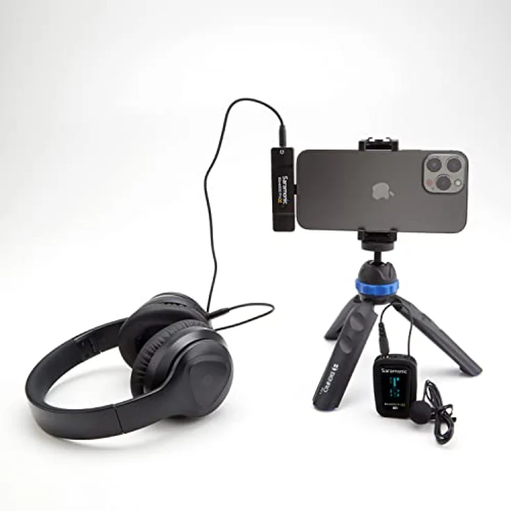 Saramonic Blink500 ProX B3, Kabelloses Mikrofon-Set mit Lightning-Anschluss, extrem niedriger Latenz und Ladehülle – Bild 5