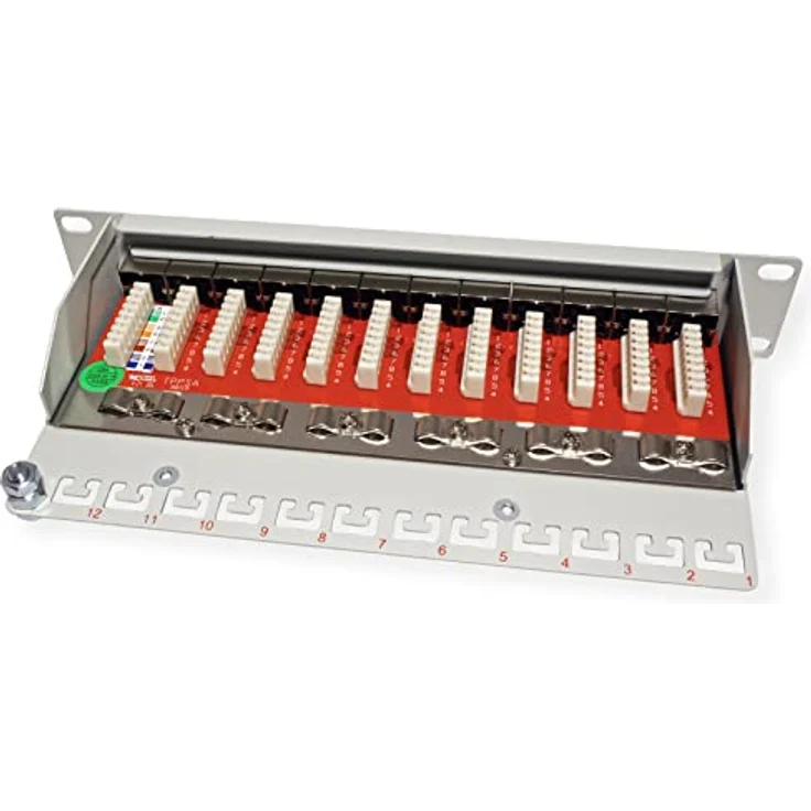 ROLINE 10"-Patchpanel 12 Ports, Kat.6A (Class EA), geschirmt – Bild 4