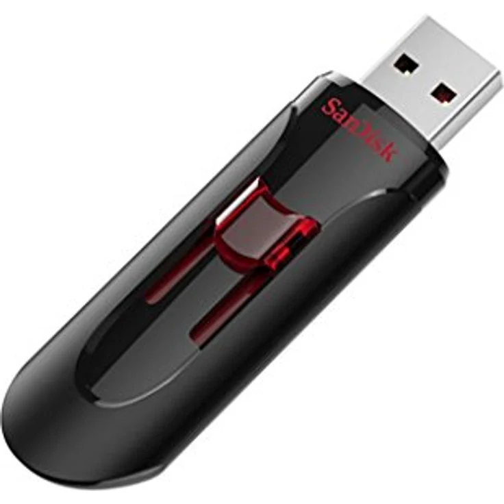 Sandisk Ufm 64GB USB Cruzer Glide 3.0 64GB USB 3.0 (3.1 Gen 1) USB-Anschluss Typ A USB-Stick - USB-Sticks (64 GB, 3.0 (3.1 Gen 1), USB-Anschluss Typ A, Dia, Schwarz, Rot) – Bild 2
