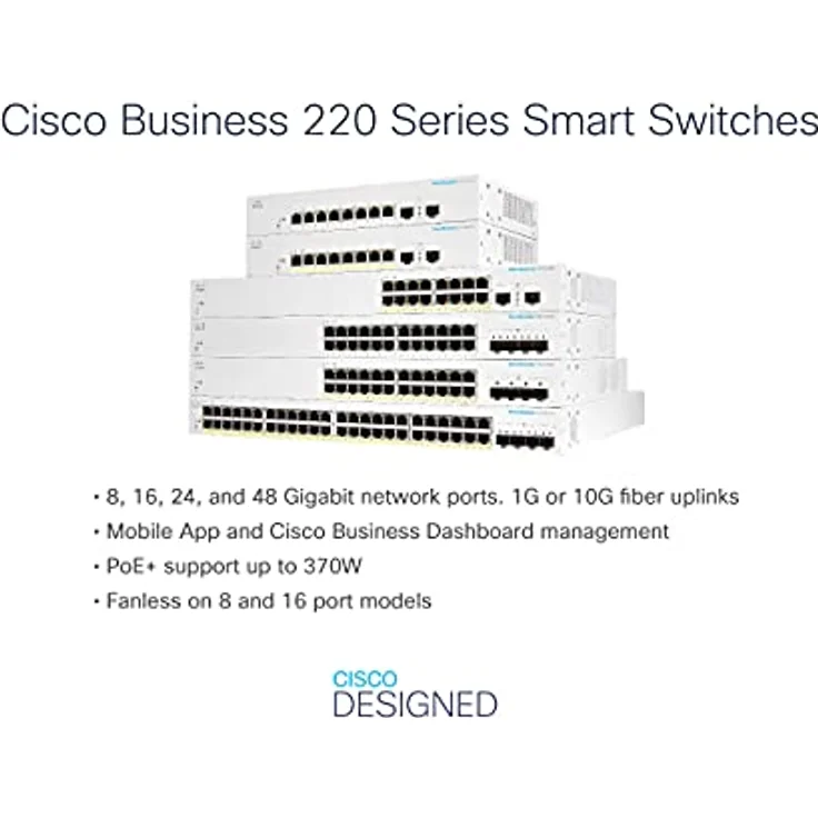Cisco Business CBS220-16P-2G Smart Switch | 16 GE-Ports | PoE | 2x1G SFP | 3 Jahre eingeschränkte Hardwaregarantie (CBS220-16P-2G-EU) – Bild 3