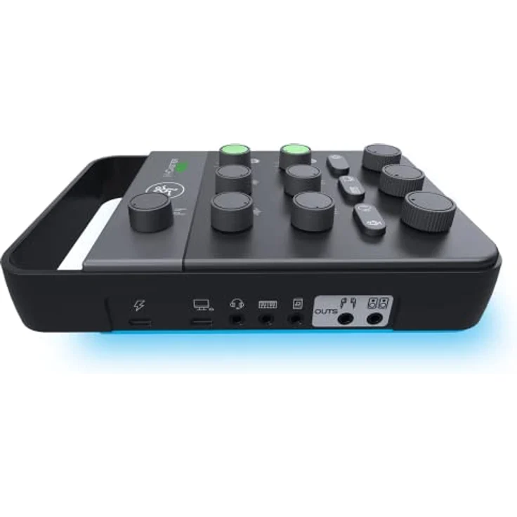Mackie M-Caster Live, tragbarer Studio- und Livemixer mit ContourFX, StreamFX und RGB-Beleuchtung, Schwarz – Bild 7