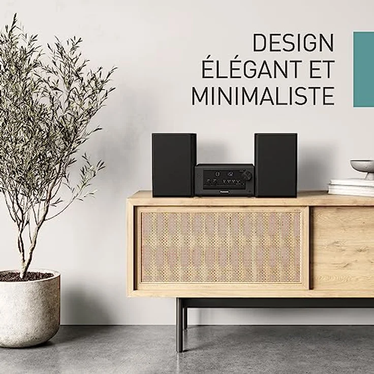 Panasonic SC-PM702 (Bluetooth, CD Player, 1x 80 W), Stereoanlage, Schwarz – Bild 7
