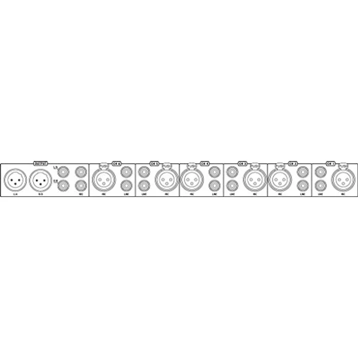 IMG STAGELINE MMX-602-SW Mikrofon-Line-Mischer schwarz – Bild 2