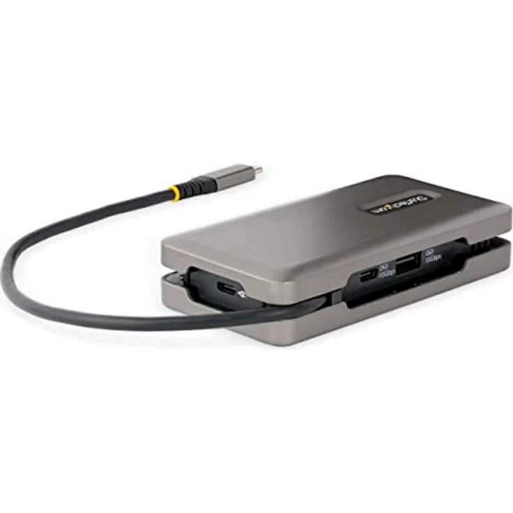 StarTech.com USB-C Multiport Adapter - USB C auf VGA/4K 60Hz HDMI Adapter - 3-Port USBC Hub - 100W PD - GbE - USB C Dockingstation/Laptop Dock - Mini Dock USB C Adapter - 30 cm Kabel (DKT31CVHPD3) – Bild 2