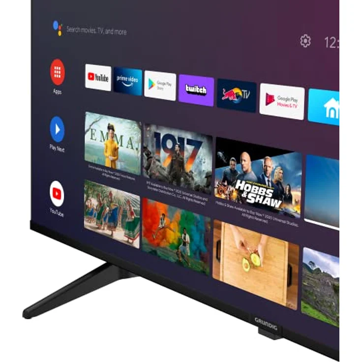 GRUNDIG 55 VOE 73 Fernseher 55 Zoll (139 cm) LED TV, Android 9 TV, 4K UHD, Dolby Digital, HDR10, Micro Dimming Engine, Chromecast Built-in, Bluetooth, Smart TV, Schwarz – Bild 4