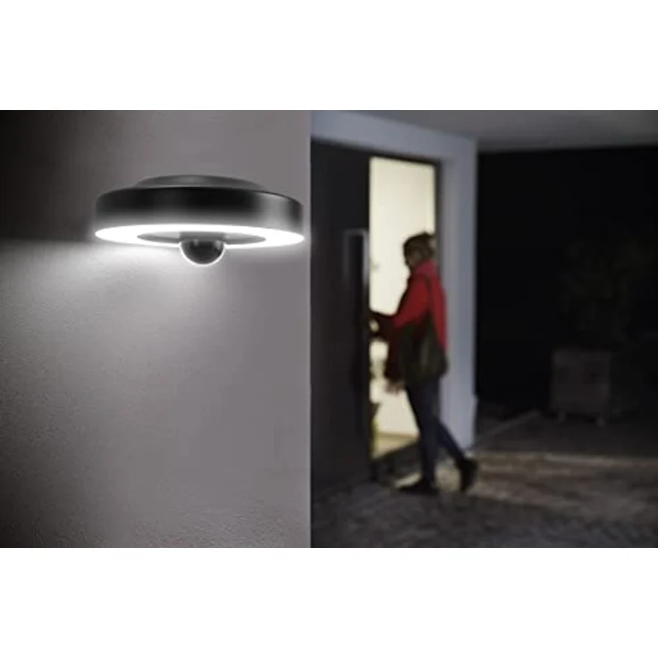 Ledvance Smart+ Camera Circle Cam Control, Netzwerkkamera mit HD Live Bildübertragung, grau, IP44, steuerbar über App, Google Assistant und Alexa – Bild 3