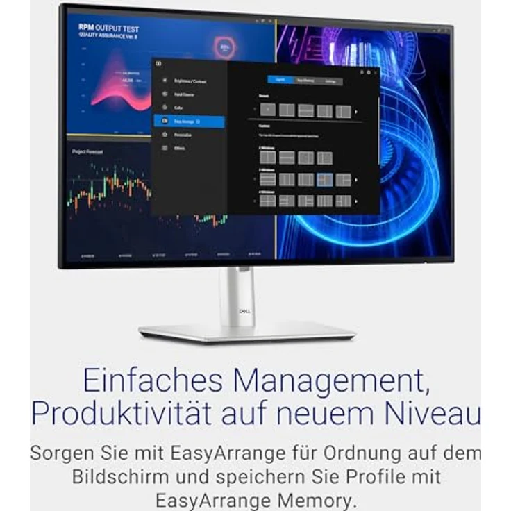 Dell U2424H UltraSharp 24 Zoll Full HD (1920x1080) Monitor, 120Hz, IPS, 5ms, 100% sRGB, 2X USB-C, 2X DisplayPort, HDMI, 3X USB, 3 Jahre Garantie, Silber – Bild 4