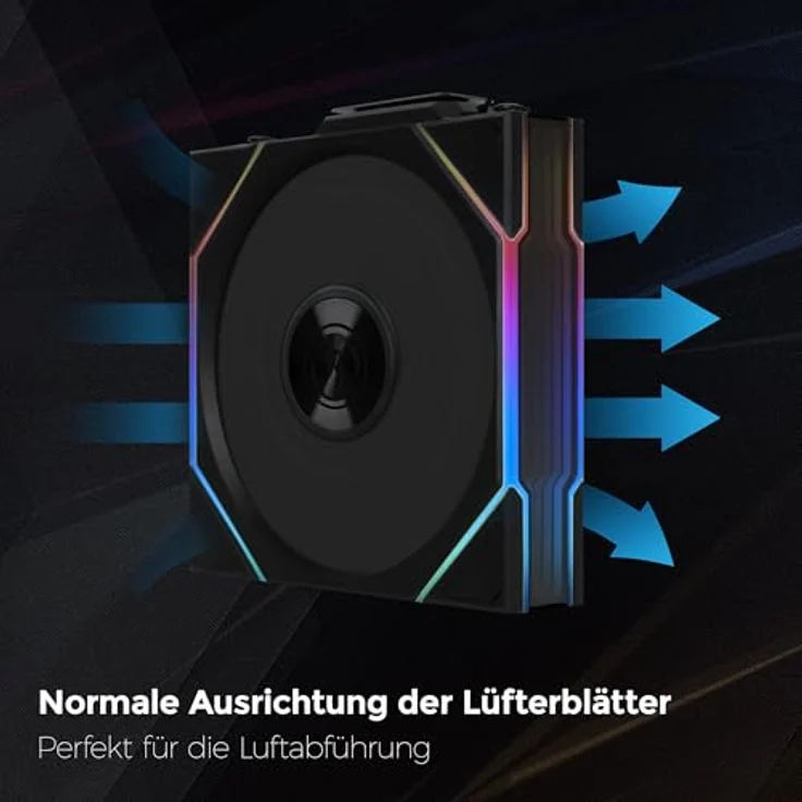 Lian Li UNI FAN TL Wireless PC Lüfter 120mm RGB Schwarz - 3er Pack | PWM - hoher Airflow - Vibrationsarm - Leise – Bild 2