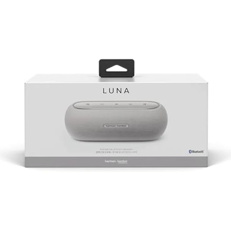 Harman Kardon Luna Bluetooth-Box in Grau – Tragbarer, wasserdichter Bluetooth-Lautsprecher – Bis zu 12 Stunden Akkulaufzeit – Bild 5