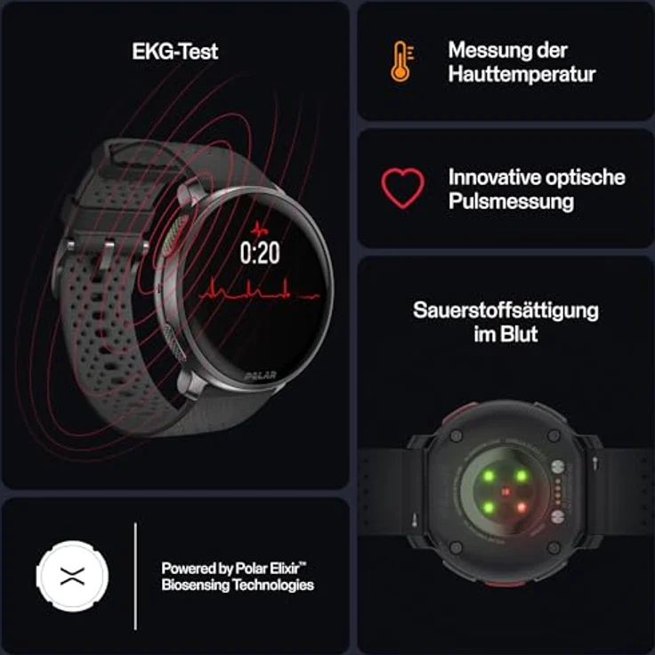 Polar Vantage V3 mit Herzfrequenzsensor H10, Sportuhr mit GPS, Herzfrequenz-Messgerät und Längere Akkulaufzeit, Sportuhr mit Smartwatch-Funktionen für Männer und Frauen, Offline-Karten, Laufuhr – Bild 2