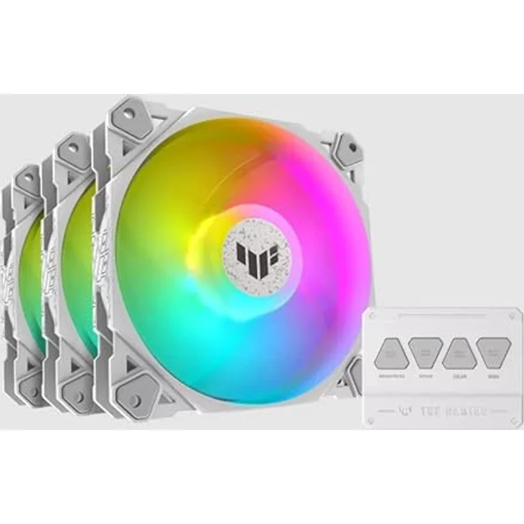 TUF Gaming TF120 ARGB-Gehäuselüfter White Edition 3IN1 mit ARGB Controller – Bild 2