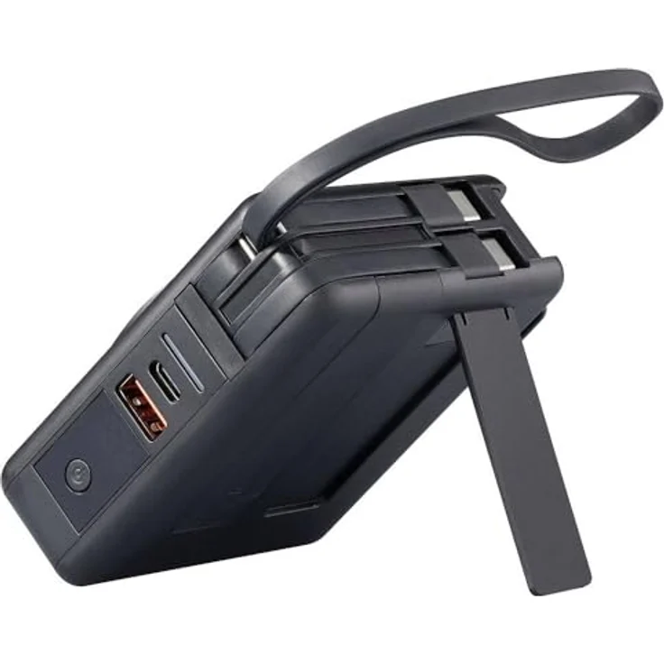 Voltcraft UC-3C1A20W03 Reiseladeadapter, 3 x USB-C und 1 x USB-A, Innenbereich, 3 A, Qi2-zertifiziert, mit digitalem Display und 3 austauschbaren Steckern (EU, UK, AU) – Bild 4