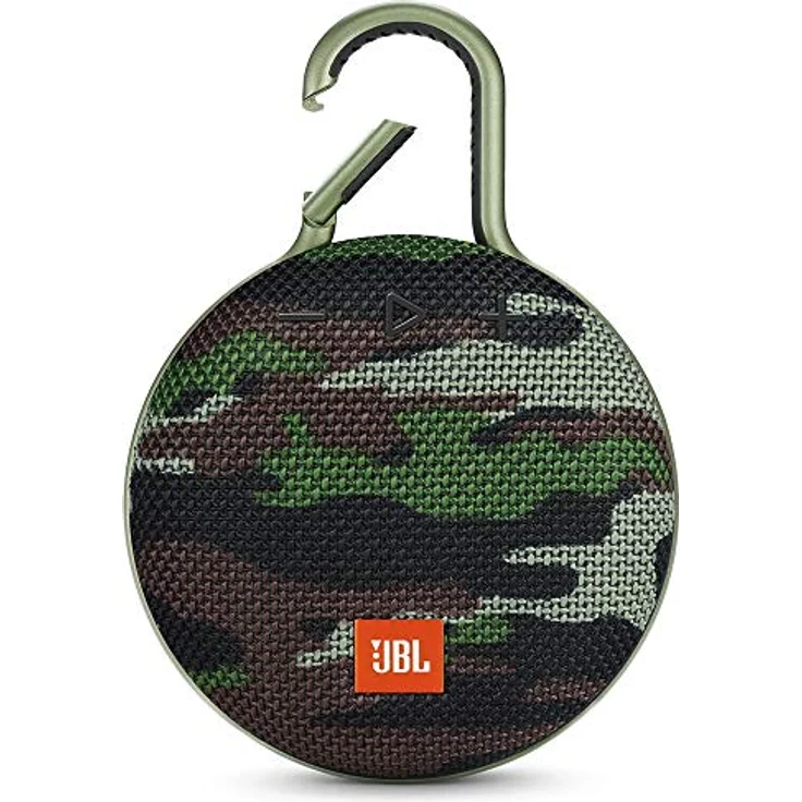 JBL Clip 3 Bluetooth Lautsprecher - Wasserdichte, tragbare Musikbox mit praktischem Karabiner - Bis zu 10 Stunden kabelloses Musik Streaming, Camouflage – Bild 4