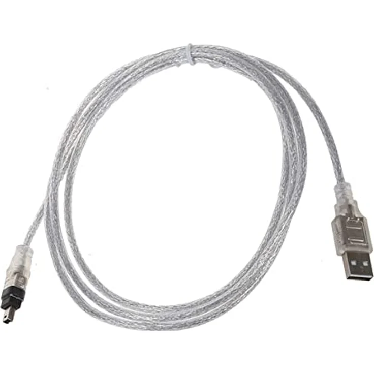 Aukson P95 USB auf Firewire IEEE 1394 Adapterkabel, 1,5m Verlängerungskabel mit 4-poligem iLink Anschluss, hohe Übertragungsgeschwindigkeit bis 480 Mbit/s, Bus-Powered-Modus – Bild 4